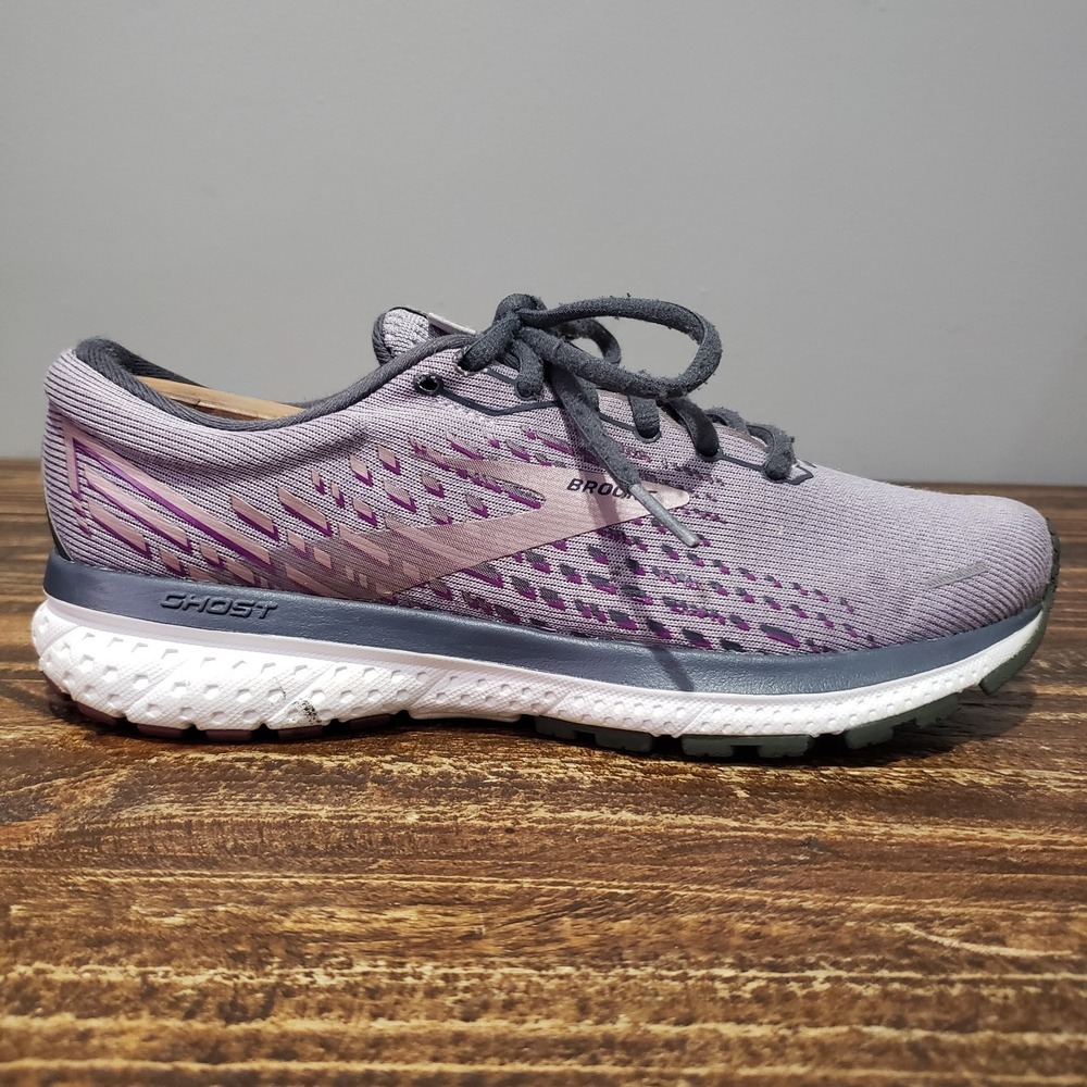 Brooks Running Shoes Women 7 Ghost 13 Purple Fair Wide D Athletic Sneaker